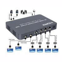4k 2x6 hdmi switch splitter 1080p audio video converter 4 rj45 ethernet cat6 cable extension 100m extender laptop to tv monitor