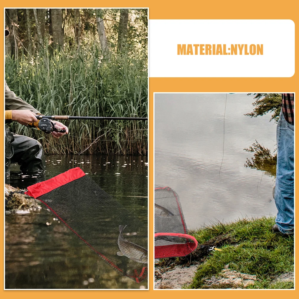 Сумка для рыболовной сети с шнурком большая вместительная сетка защиты рыбы