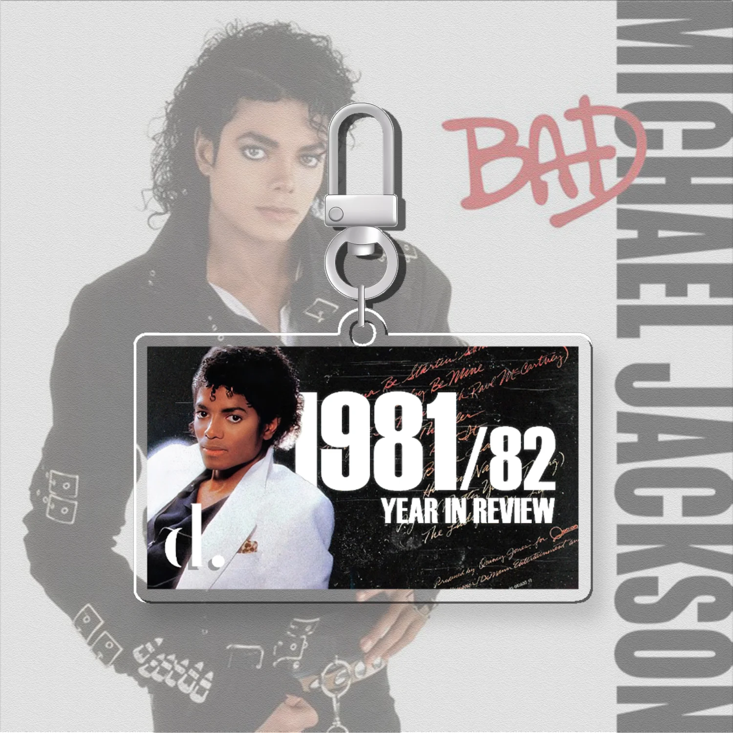 Популярный американский певец Майкл Джексон MJ: Двусторонний акриловый брелок-подвеска, металлические аксессуары, сувенирная продукция (art.: 3920dc5fecbb8) - 3920dc5fecbb8