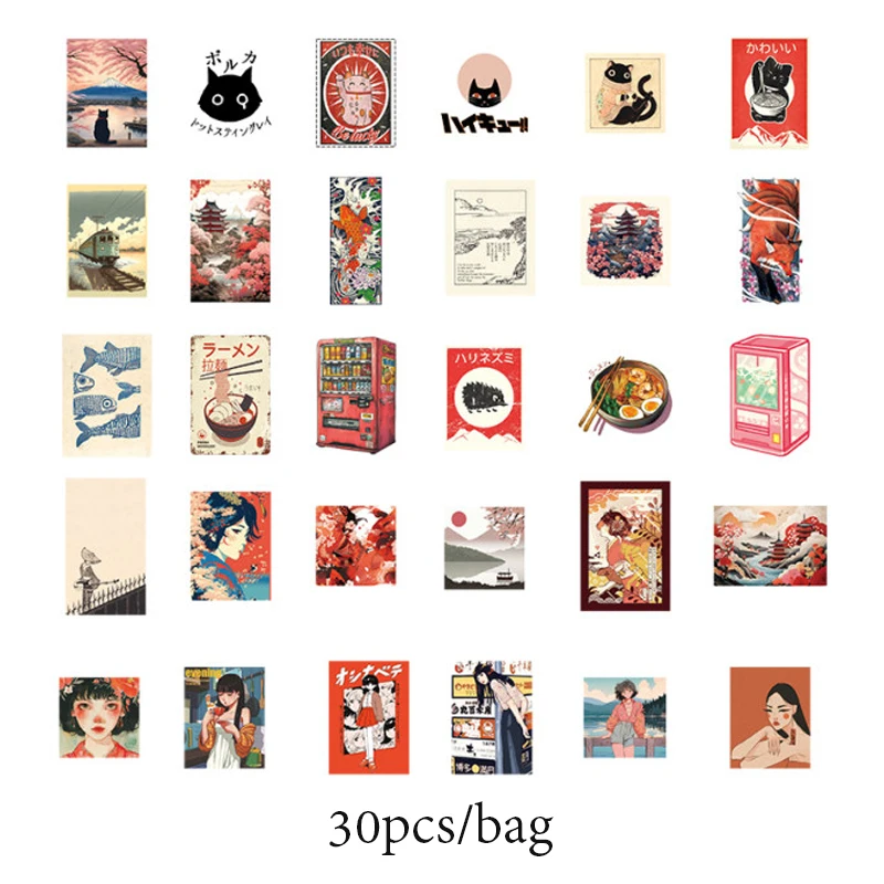Бумажные стикеры Mr, канцелярские принадлежности, японское аниме, ретро-элементы, Женская эстетика, японский стиль