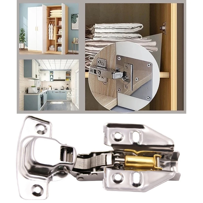 

Foldable hydraulic hinge cabinet closet door damping spring hinge mute hinge stainless steel 304 furniture hardware accessories