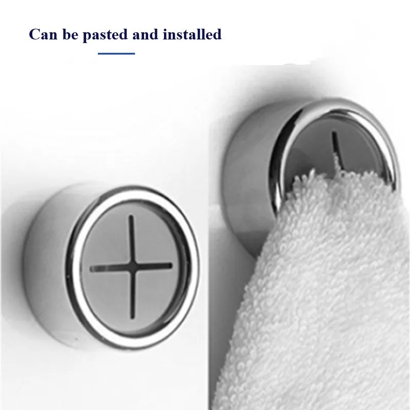 

Towel Holder Home Wall Mount Towel Storage Clip Kitchen Bathroom Kitchen Accessories Storage Hook Scouring Pad Hanger Hook