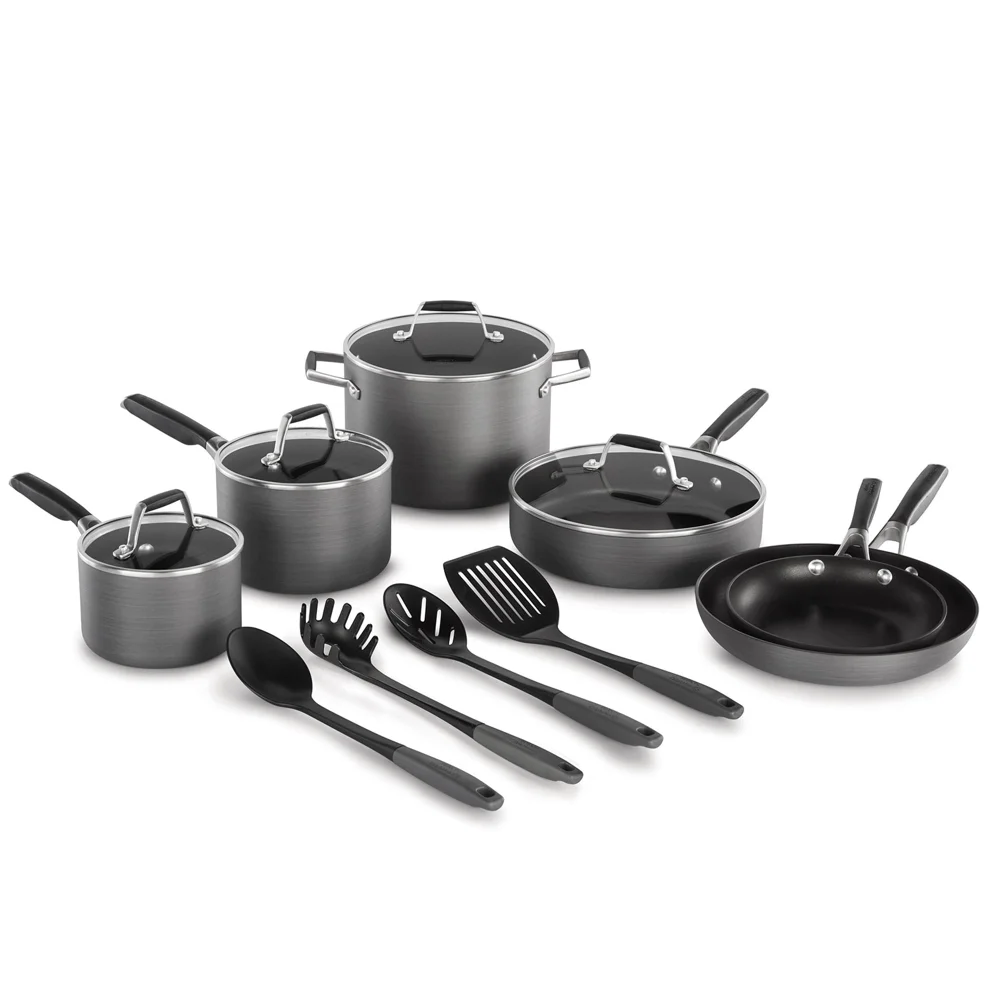 

Select By Calphalon AquaShield Nonstick Cookware, 14-Piece Set Nonstick Cookware Set Cooking Pots Set