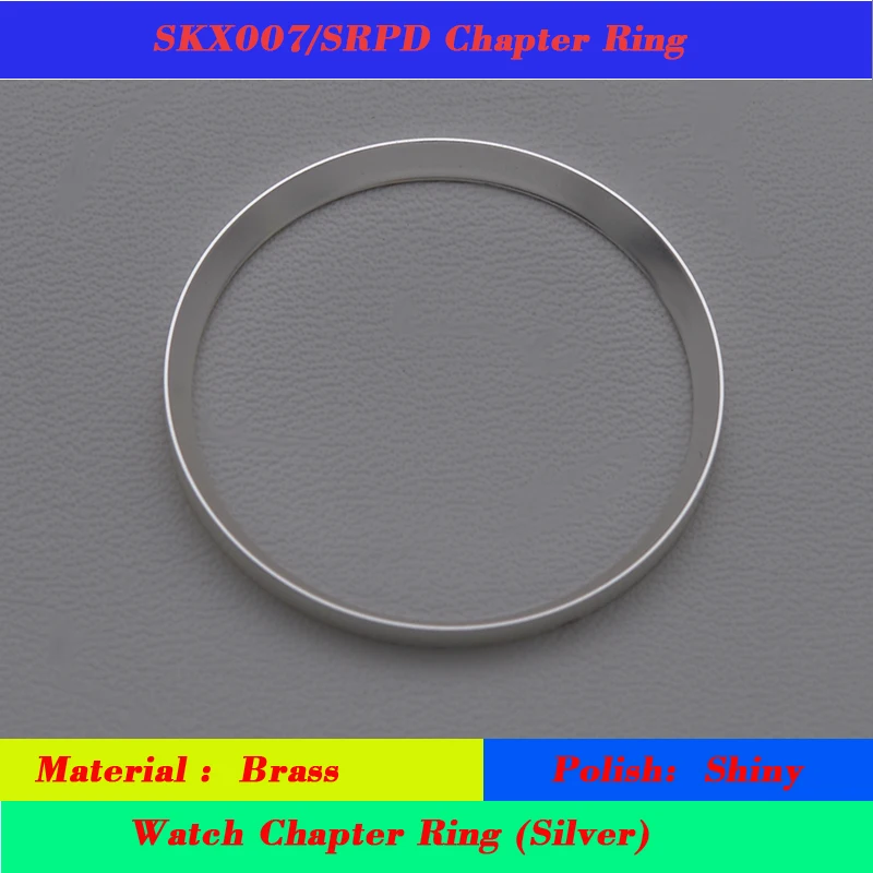 Mod Watch Chapter Ring Brass For  SKX007 SKX009 SRPD53 NH35 NH36 Movement Watch Case Repair Tool Parts Aftermarket Replacem
