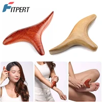 1 pc neck foot wood trigger point massage gua sha toolshome gym professional wooden therapy massage tool for back leg hand face