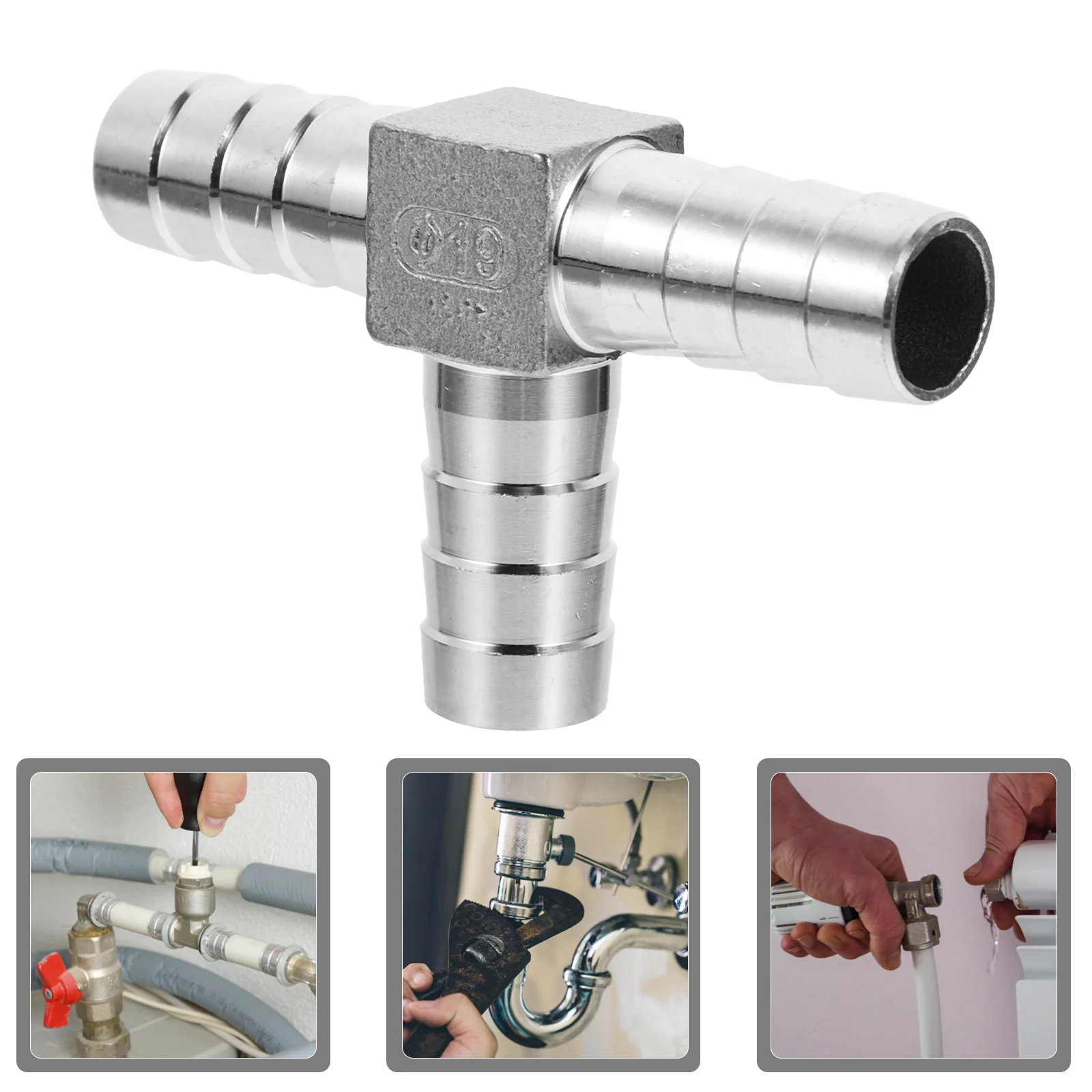 

T Shaped Splitter Air Hose Fitting Hose Barb Adapter Hose Barb Fitting