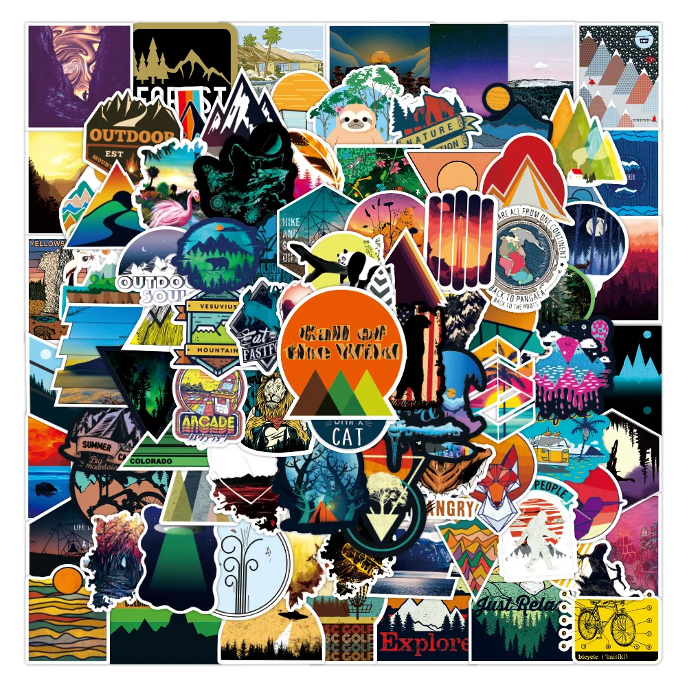 

10/30/50PCS Popular Cartoon Outdoor Travel Sticker Pack Skateboard Decoration DIY Laptop Children's Waterproof Graffiti Wholesal