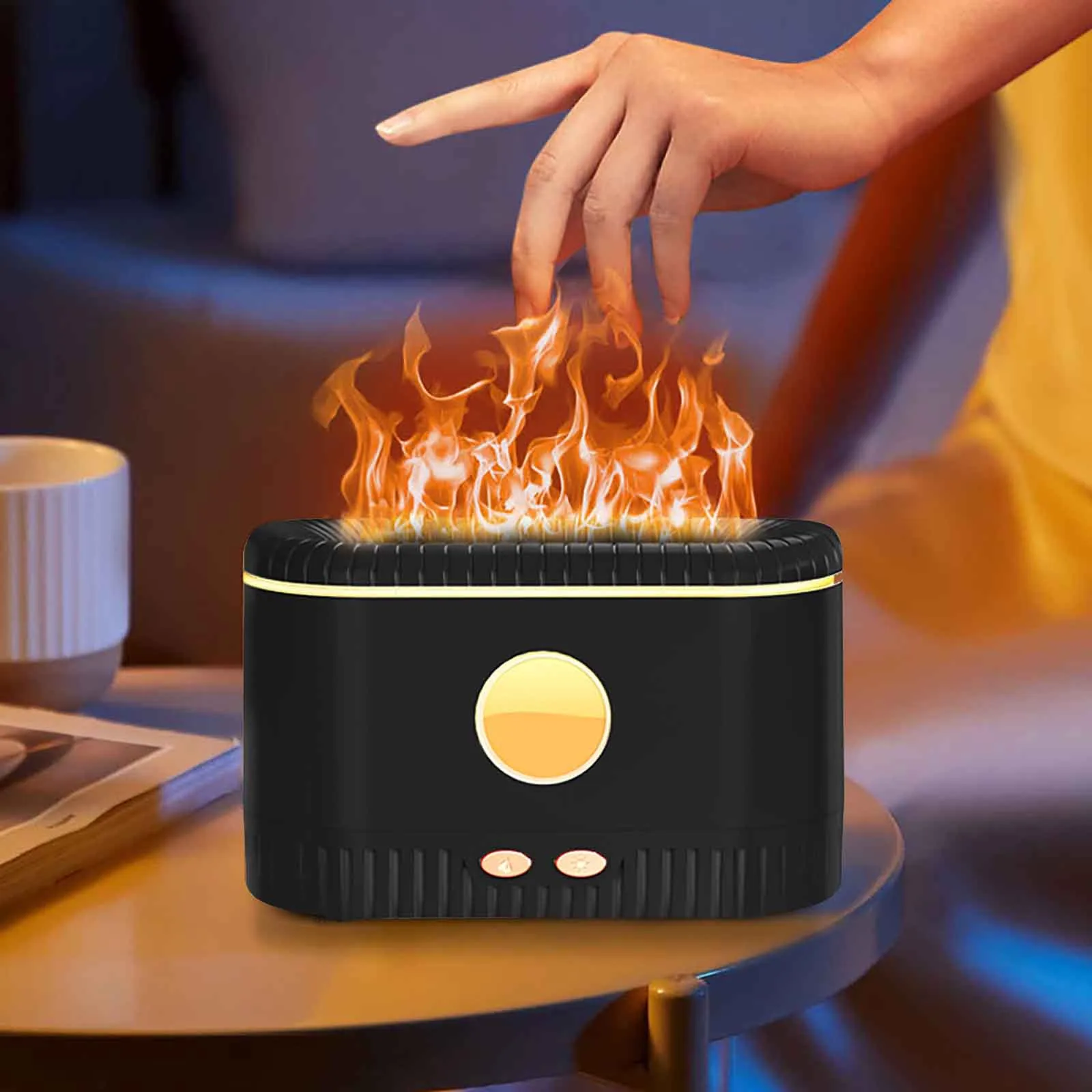 

Colorful Flame Aromatherapy Humidifier Office Home Small Fog Car Aromatherapy Machine