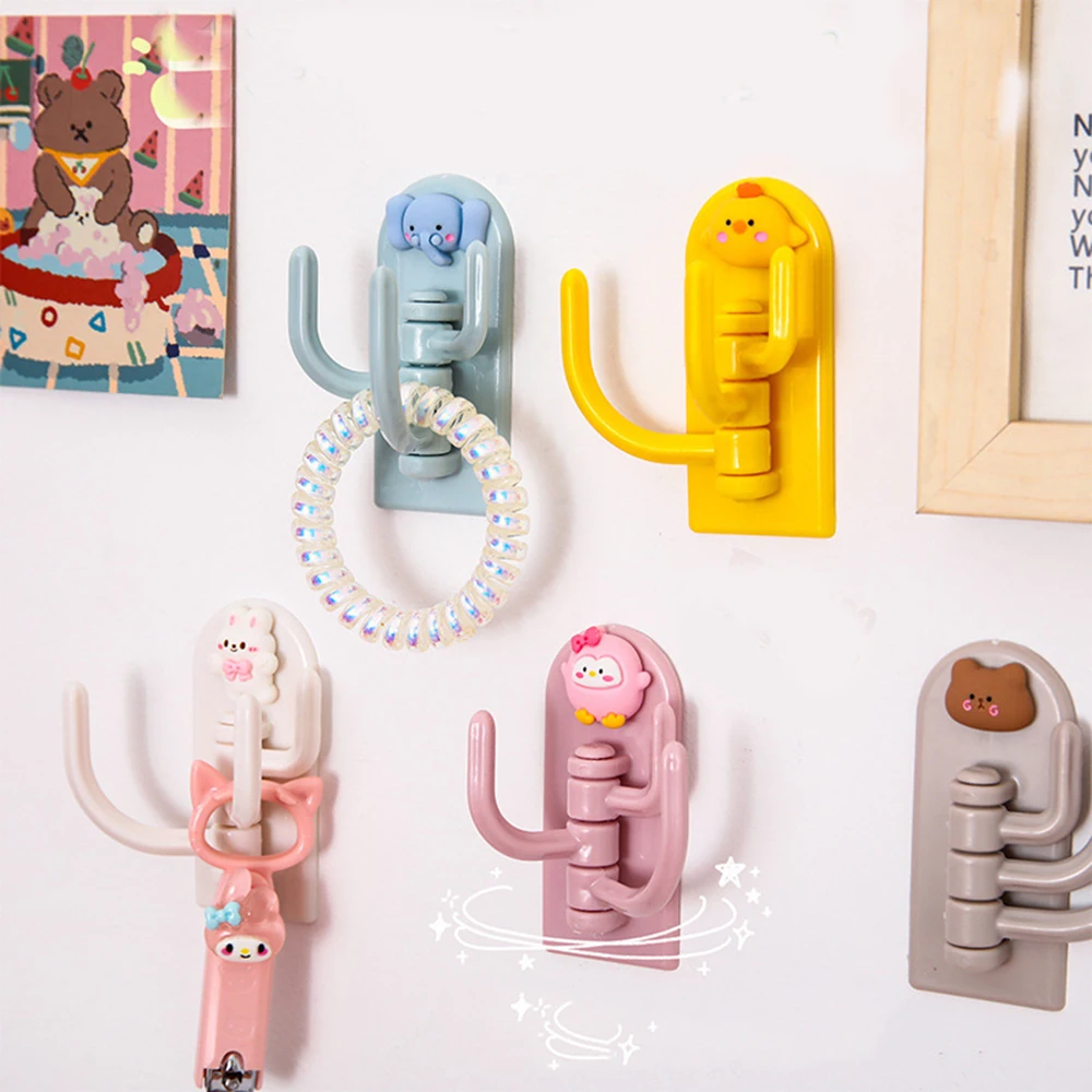 

Creative Hook Cute Animals Strong Adhesive Hanging Dog Hook Wall Door Bathroom Key Hook Kids Kawaii Wall Mounted Storage Rack