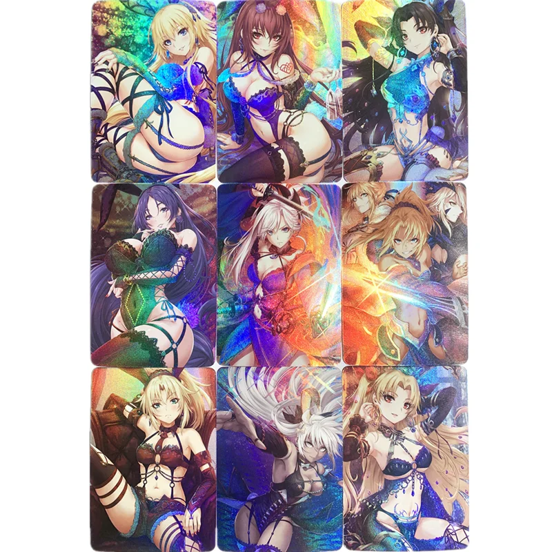 

9 шт./компл. ACGFate/stay Night Ereshkigal Сексуальная аниме Униформа игрушечная карточка хобби коллекционная карточка джентльмена