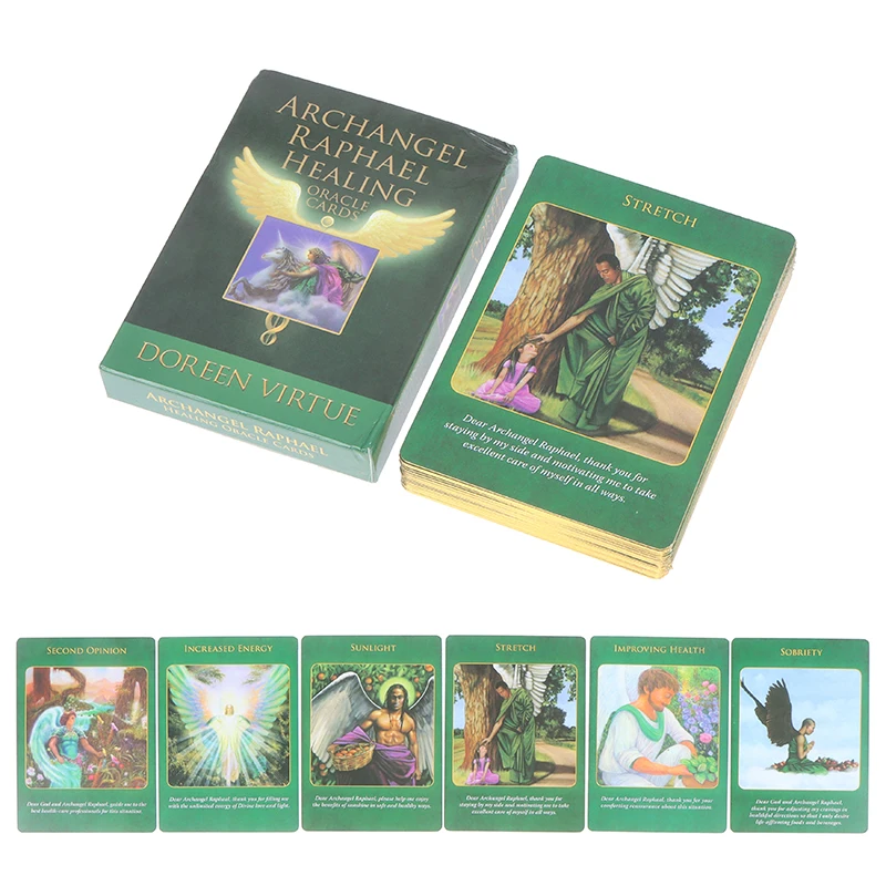 

Archangel Raphael Healing Oracle Cards Tarot Card Prophecy Divination Board Game
