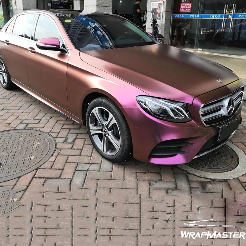 Wrapmaster хамелеон матовая Алмазная ночная коричневая красная автомобильная