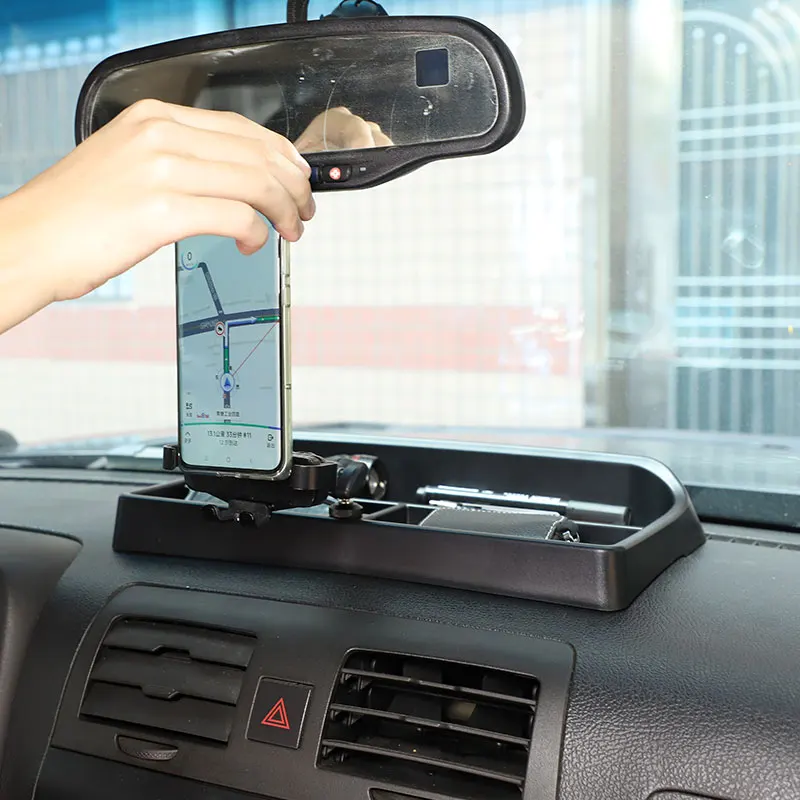 

Для Hummer H3 2005-2009 ABS черный женский ящик для хранения, держатель для телефона, лоток, подставка для GPS-навигации, автомобильные аксессуары