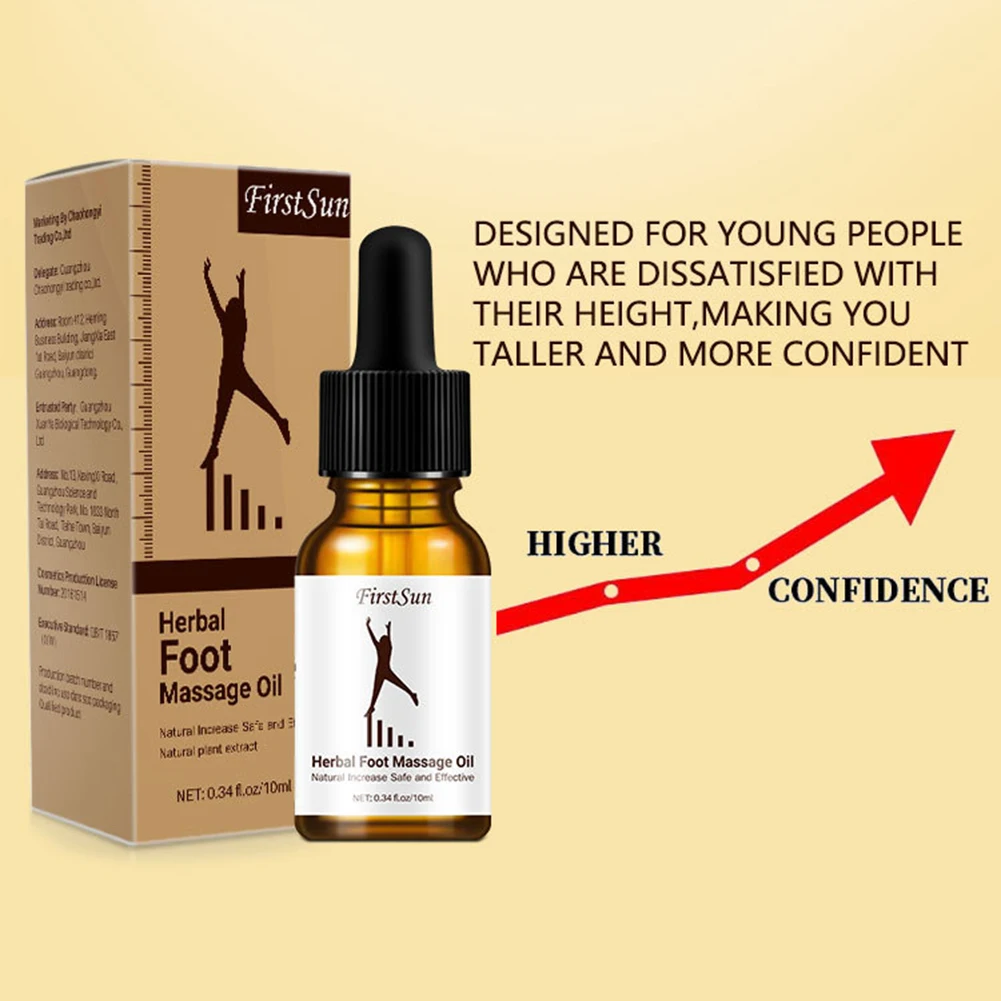 

10ml Increase Height Essential Oil Herbal Conditioning Body Grow Taller Promote Bone Growth Soothing Foot Massage Health Care