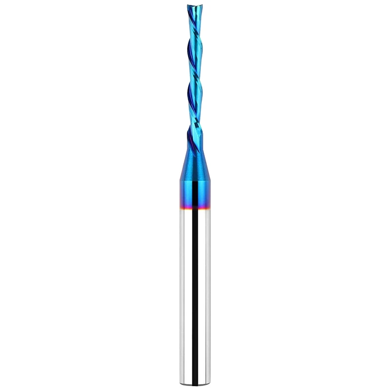 

1 Pcs Downcut Spiral Router Bit 1/4 Inch Shank,1/8 Inch Cutting Diameter, Extra Long 3 Inch Solid Carbide For Wood Cut,Carving