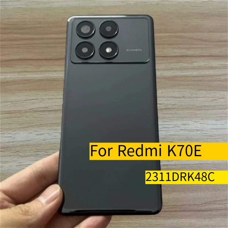 Фото Задняя стеклянная крышка/панель корпуса для Redmi K70E 5G с клейкой лентой, замена (2311DRK48C) №1