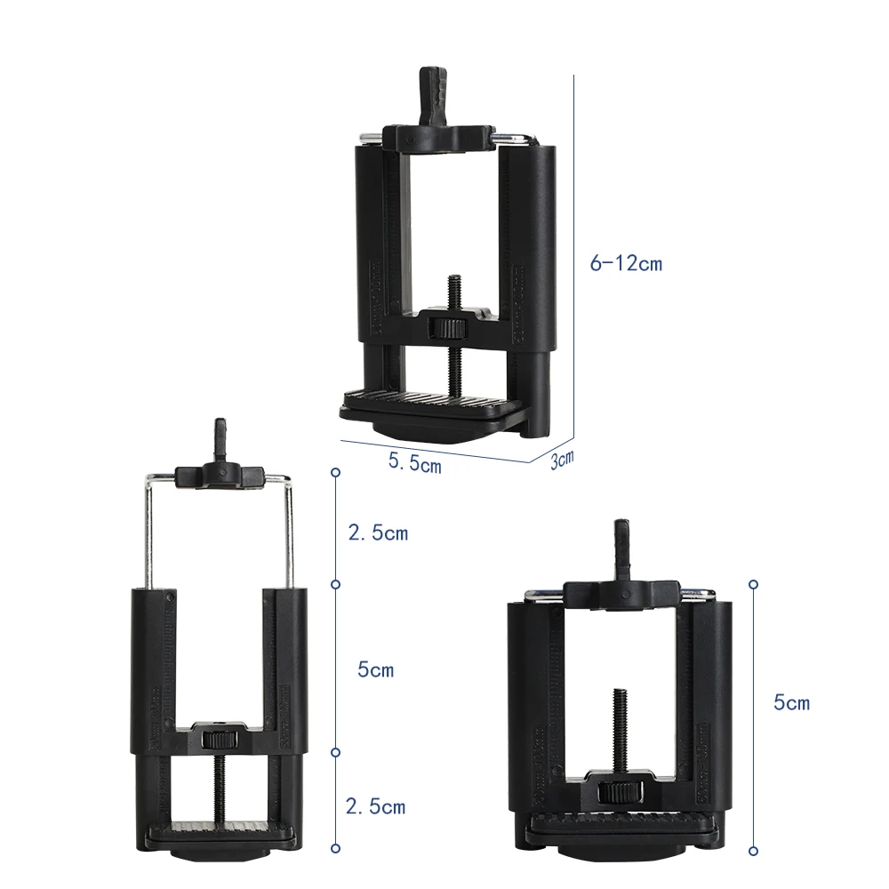 

5-10cm Width U Clip Tripod Phone Holder for IPhone13 Huawei Xiaomi