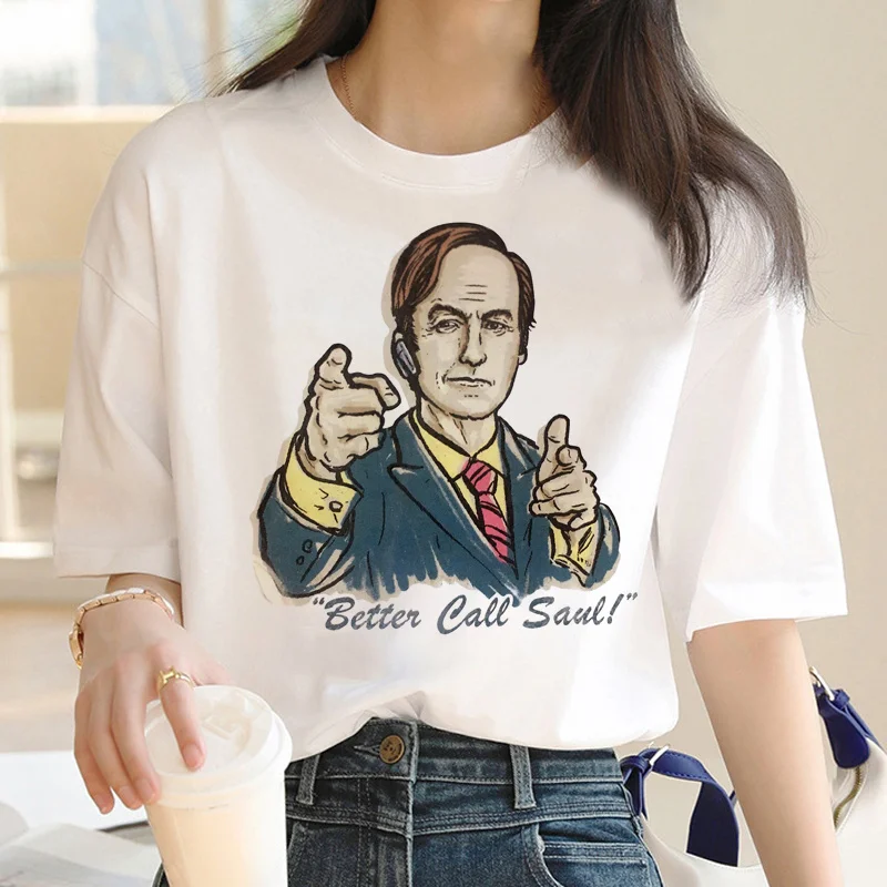 

better call saul tshirt men aesthetic white t shirt grunge anime 2022 clothes graphic y2k