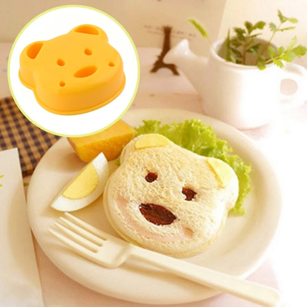 

DIY Jungle Animals Fondant Silicone Molds for Sugarcraft Cake Chocolate Mini Cartoon Dog Bear Bread Cutter Sandwich Cutters Mold