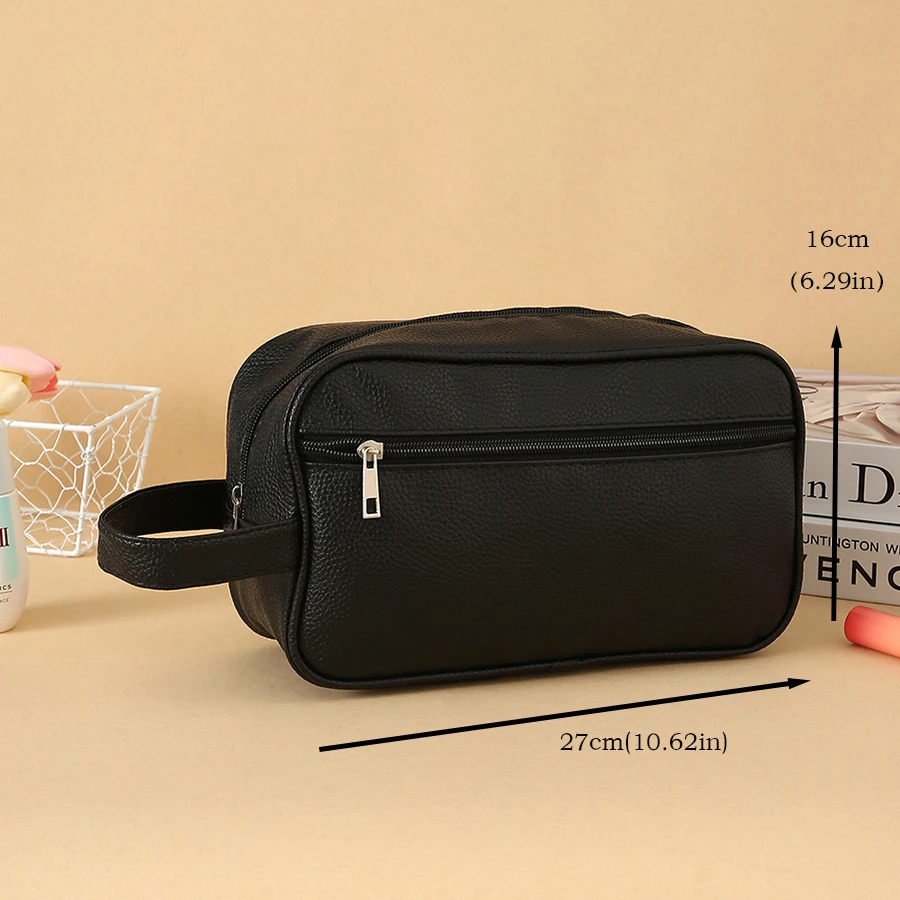 Мужской деловой клатч из искусственной кожи с застежкой-молнией органайзер