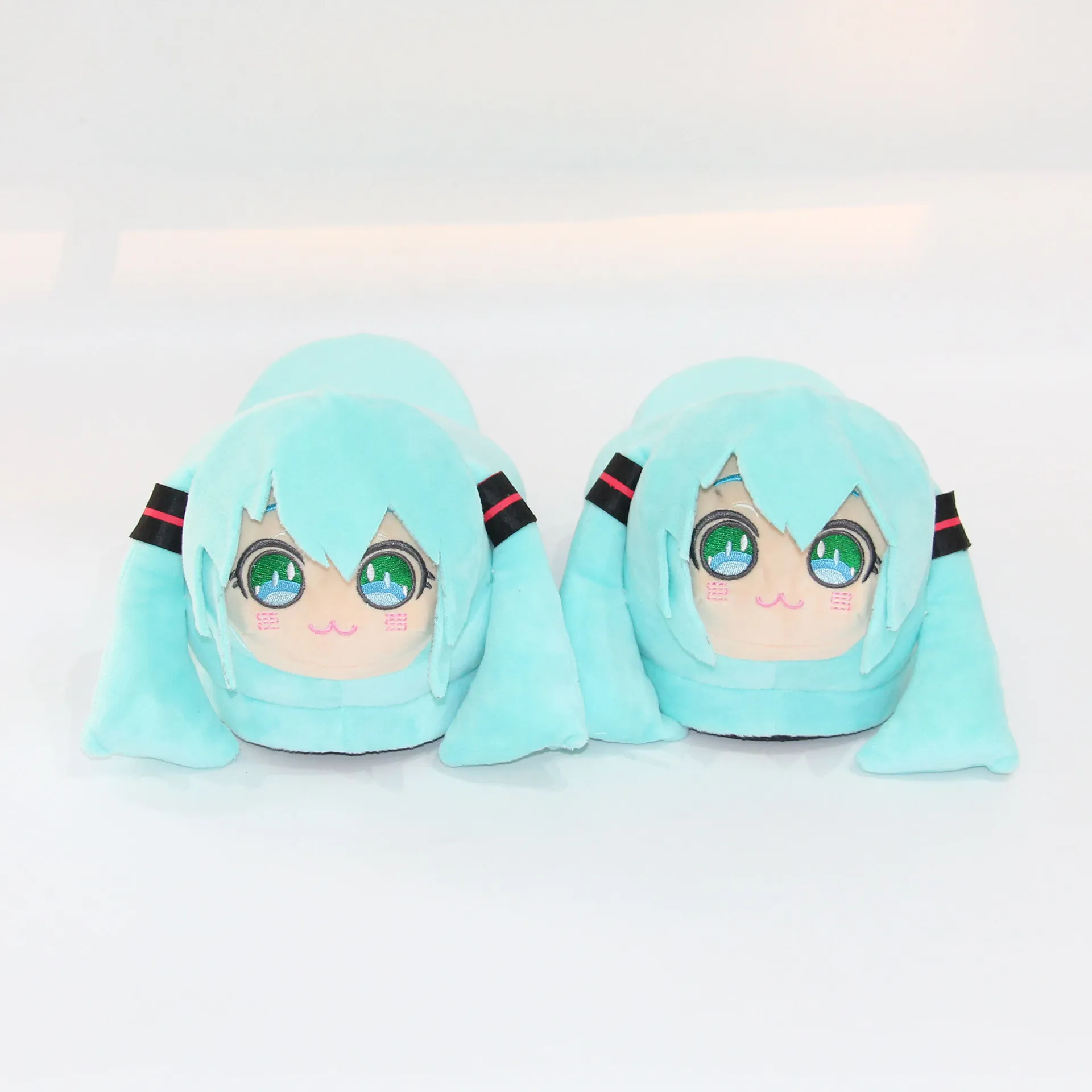 Хлопковые тапочки Hatsune Miku для косплея обувь Хэллоуина маскарада вечерние ринки