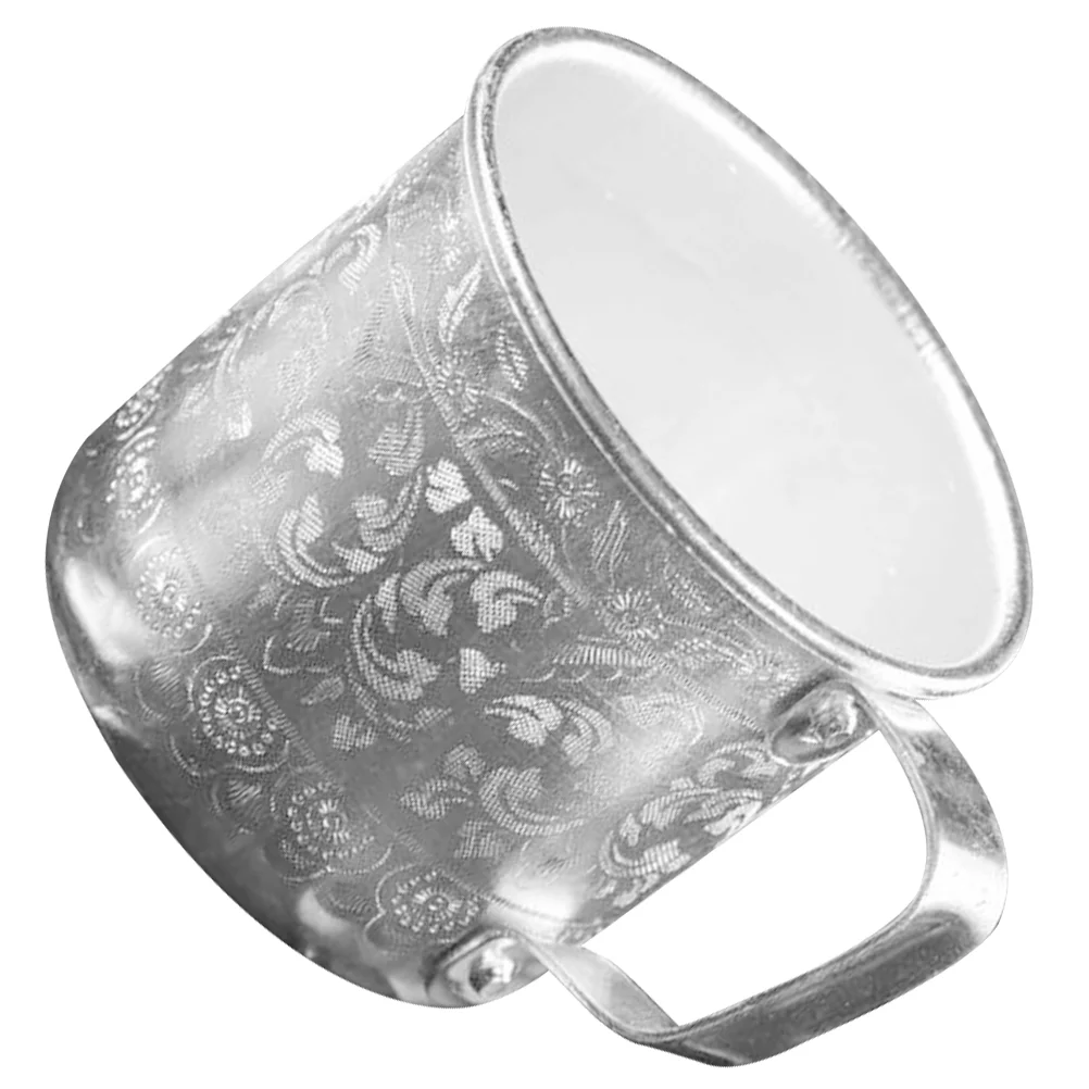 

Household Daily Use Tin Cup Tin Mug Household Beer Mug Retro Style Cup for Daily Party Outdoor Camping