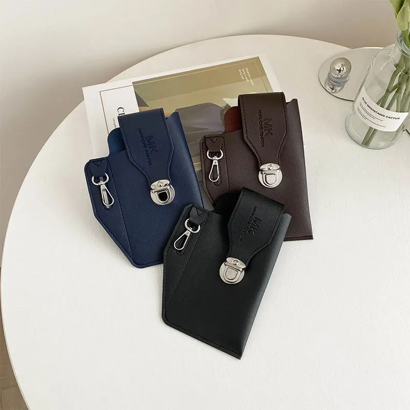 

Outdoor Top Layer Pu Hanging Waist Mobile Phone Bag For Men'S Portable Sports Work OutdoorCrossbodyWaist Wrap