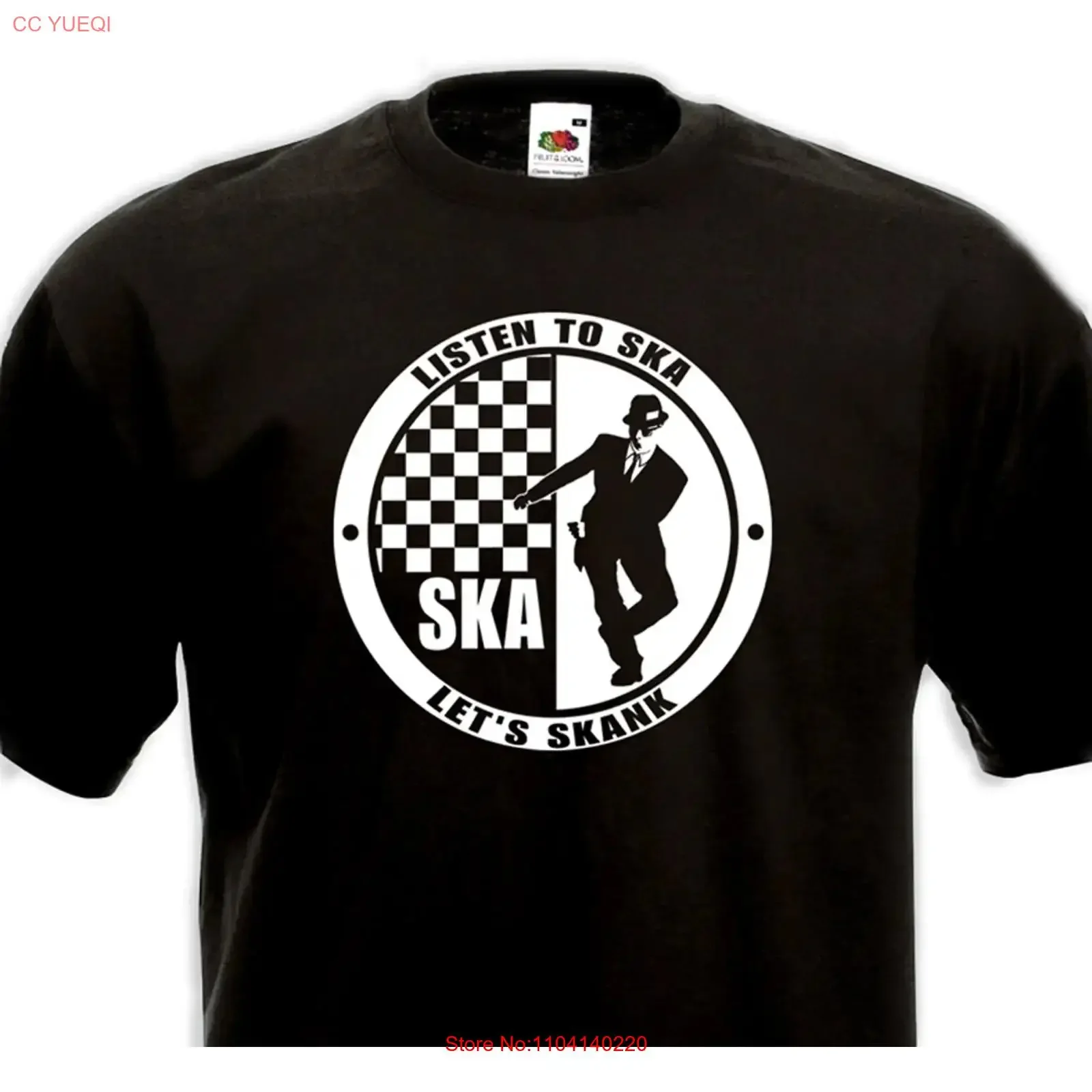 Фото Футболка Skank Rude Boy Specials Bad Manners Selecter Madness Skin 2 Tone, винтажная, с эффектом потертости, для повседневной носки, удобная, мужская. №1