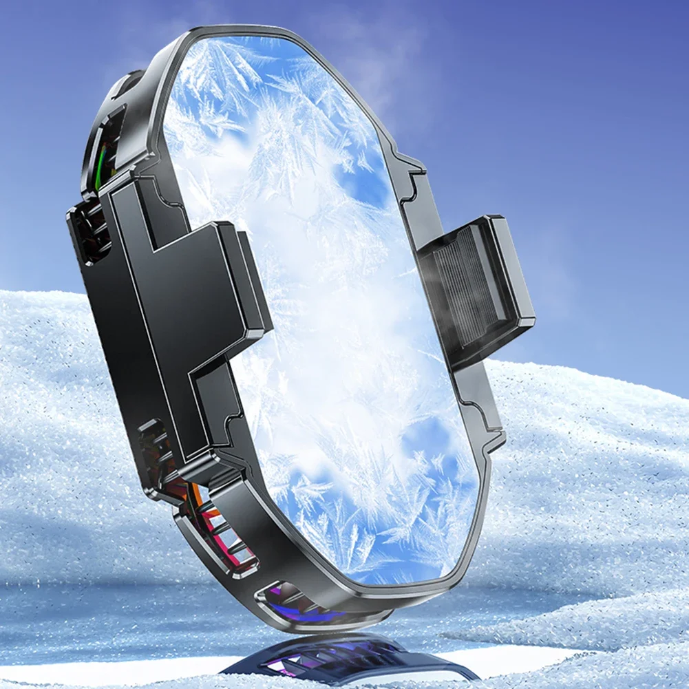 Кулер Для Мобильного Телефона С Цифровым Дисплеем И Двумя Вентиляторами