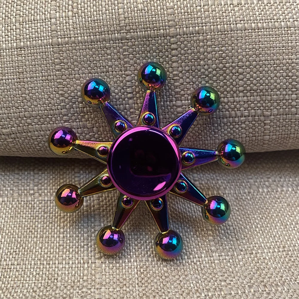 

Metal Rainbow Fidget Spinner Colorful EDC Hand Spinner Anti-Anxiety Toy for Spinners Focus Relieves Stress ADHD Finger Spinner