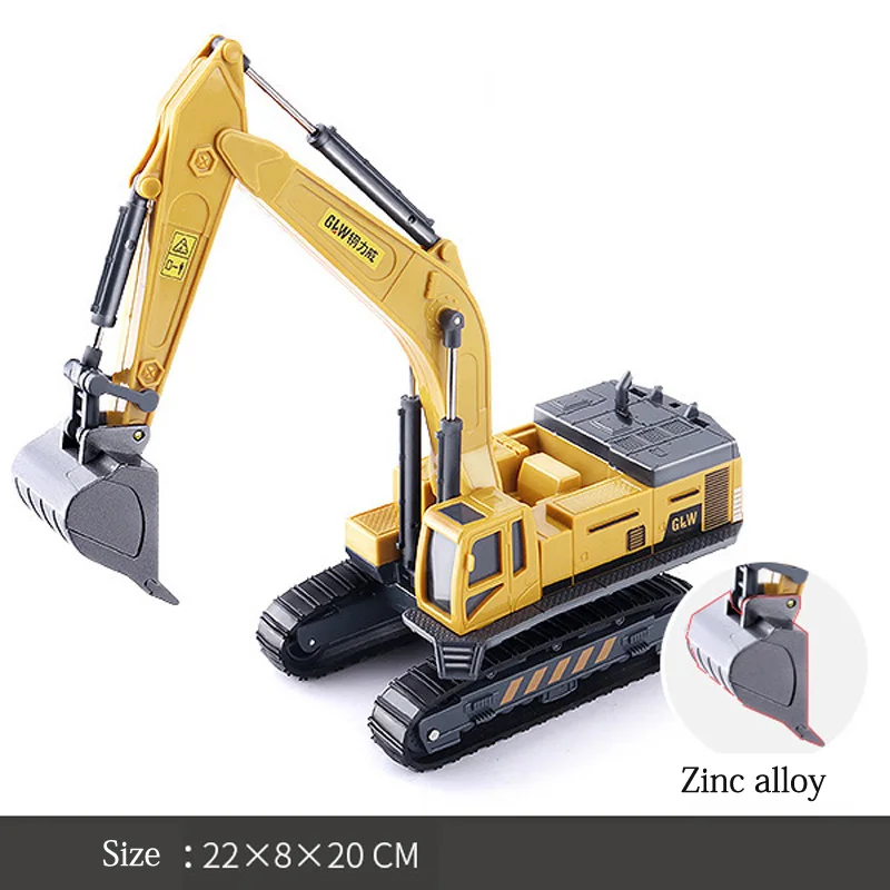 Truck Tractor Toys for Boys Engineering Car Forklift Excavator Xmas Gifts Bulldozer Vehicles Kids Education Alloy Metal+Plastic | Игрушки и