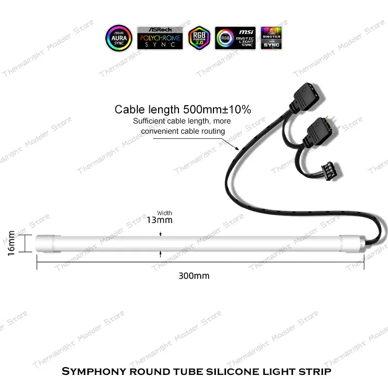 Светодиодная лента RGB 30 см стандартная полоса 5 В 3 контакта