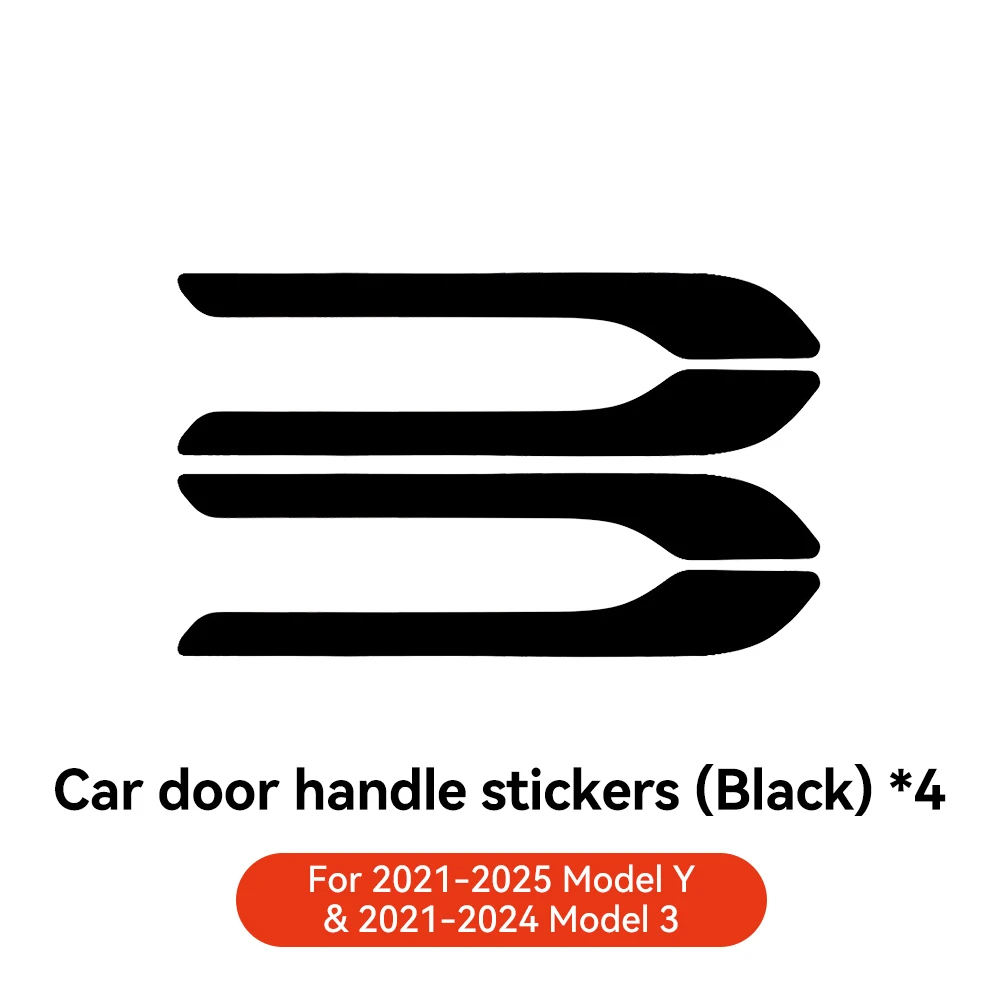 

Наклейки-обои Для Дверных Ручек YZ, 4 Шт., Защитные Стикеры Для Tesla Model 3 Y Juniper 2021-2025, Антицарапийные