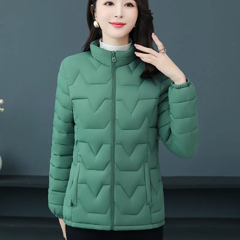 2023 New Women Down Cotton Jacket for Women In 2023 New Westernized Autumn and Winter Jacket for Mothers Cotton Jacket for