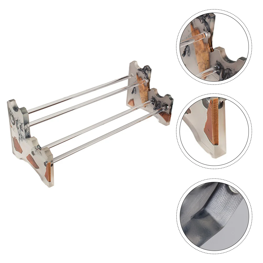 

1Pc Tea Cup Drying Rack Chinese Style Teaware Display Holder (Transparent)