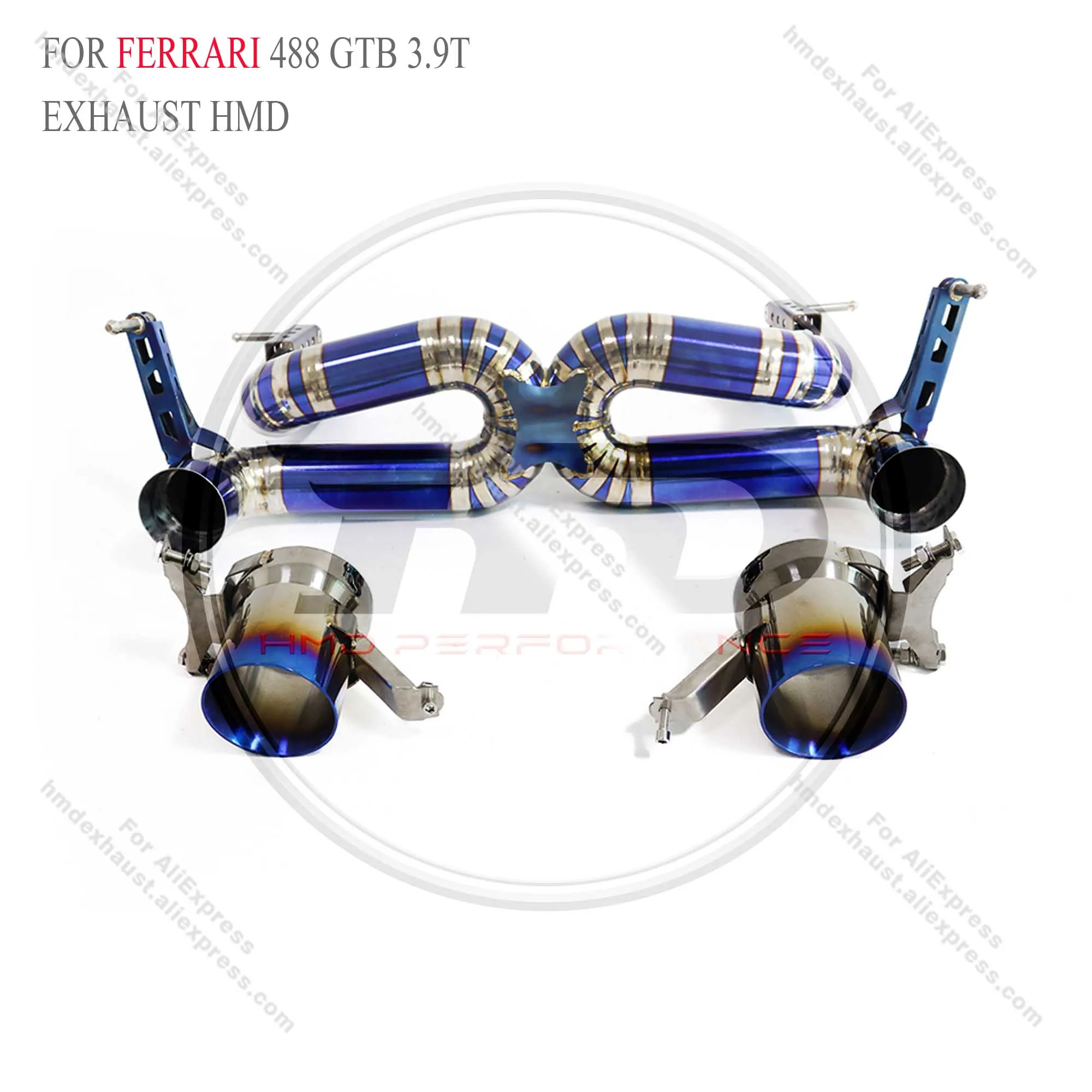 Титановая выхлопная система HMD Performance Catback для Ferrari 488 Pista Spider GTB 3 9T глушитель