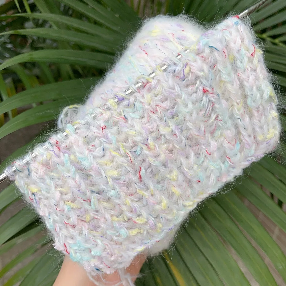 500 г новый цветной шарф ручной работы плетеная пряжа Сделай Сам сахарная Полный