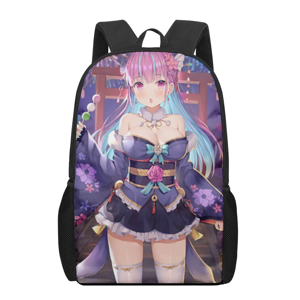 Minato Aqua hololive, женский рюкзак с 3D принтом для девочек, рюкзаки для учеников начальной школы, Детская сумка для книг, рюкзак