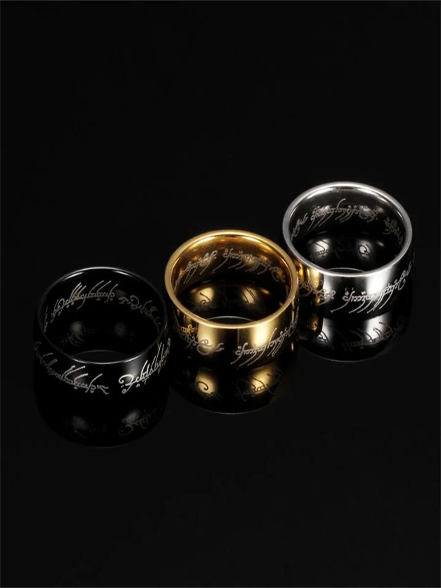 

Magic stainless steel ring,Lord of Rings gives people strength.