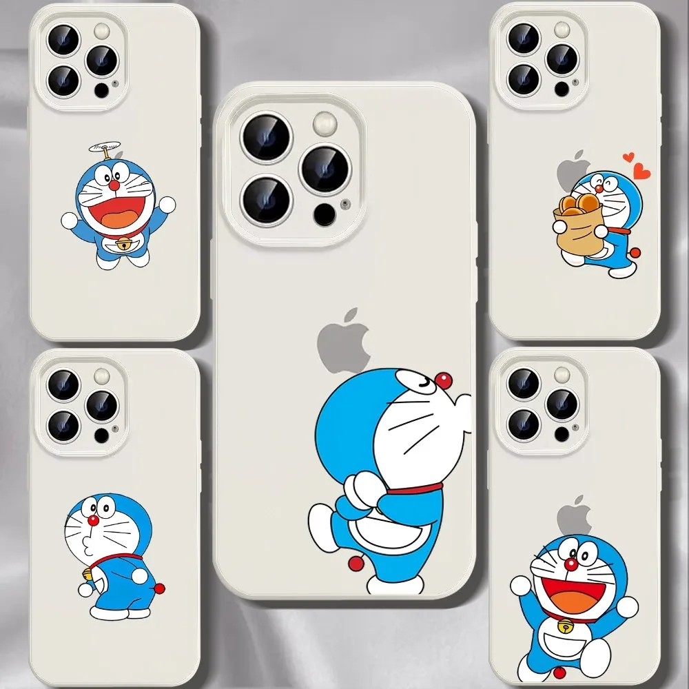 Милый мультяшный D-Doraemon чехол для телефона Iphone 11 13 14 Pro Max X Xr Xs Se2020 12mini белый