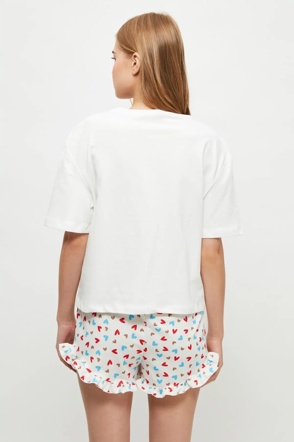 

Trendyol Heart Pattern Knitted Pajamas Set THMSS21PT1241