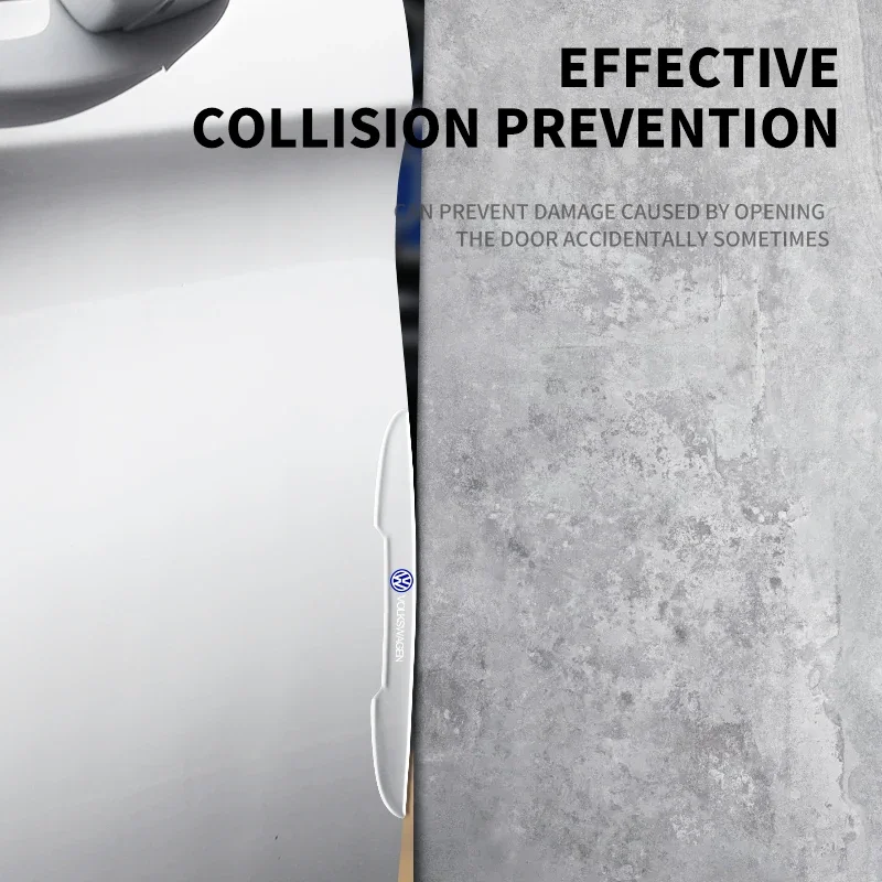 4 шт. прозрачные наклейки на бампер двери автомобиля для VW GTI Polo Golf Passat Tiguan Arteon Touareg