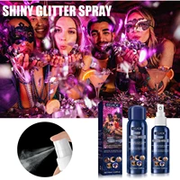 glitter spray hair body highlighter powder 60ml glitter spray cosmetics night club party makeup festival starry rhinestone spray