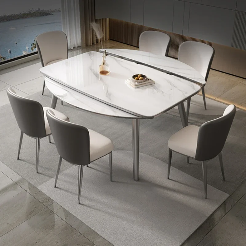 

Деревянные Роскошные обеденные столы, современный минимализм, обеденные столы для гостиной, выдвижные комбинированные столы, мебель WZ50DT