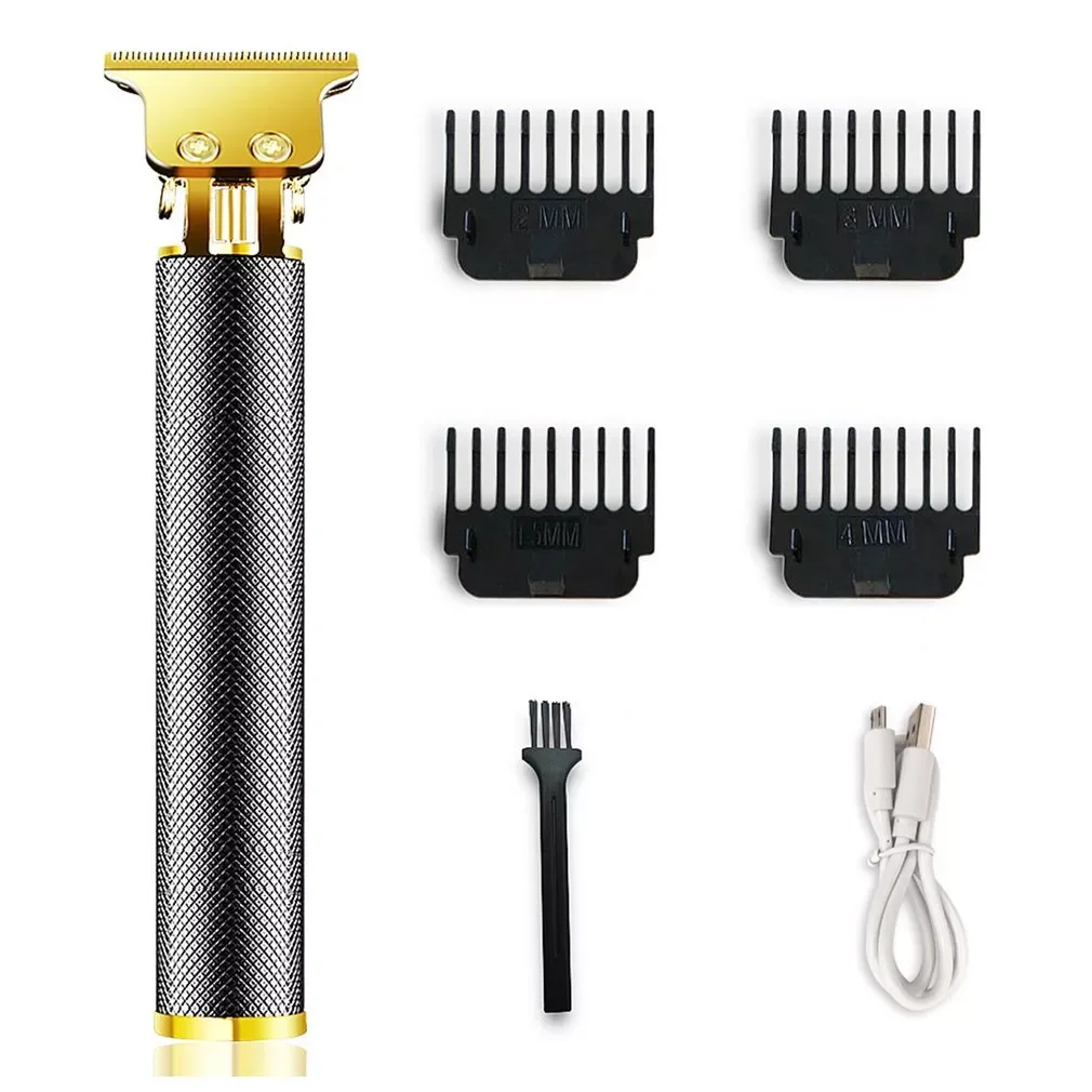 

USB Hair Trimmer Rechargeable Hair Clipper Hair Cutting T-Outliner Barber Cordless Shaver Trimmer Beard Shaver For Men Haircut