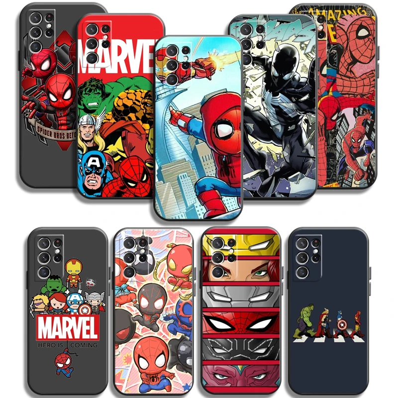 

Marvel Cartoon Phone Cases For Samsung Galaxy A51 4G A51 5G A71 4G A71 5G A52 4G A52 5G A72 4G A72 5G Carcasa Funda Coque