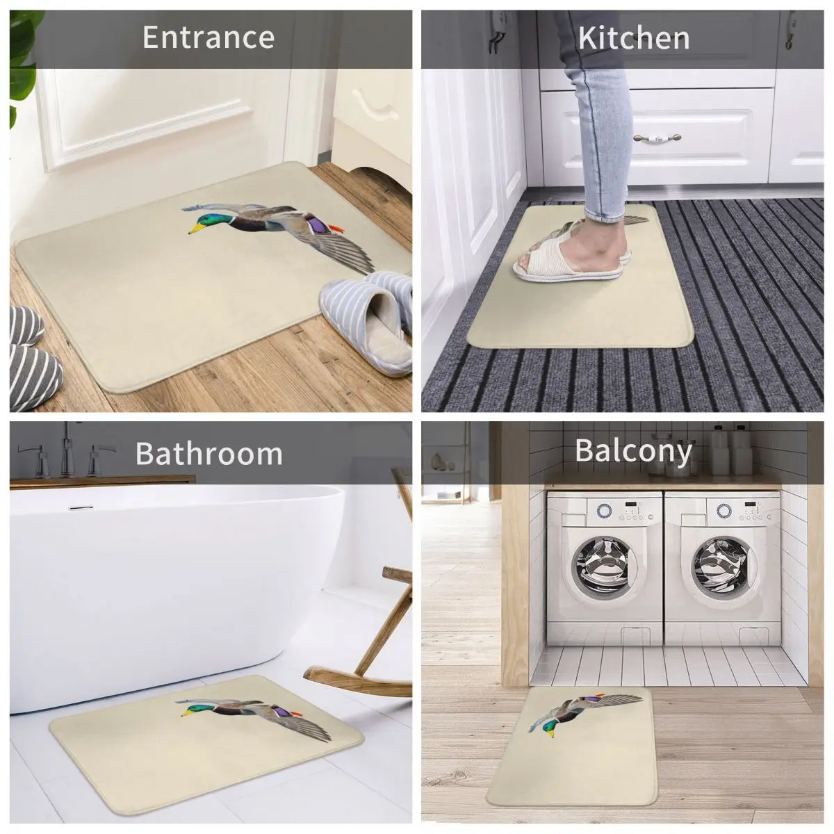 

Bath Mat Coming Into Land Decor 3D Rug Carpet Doormat Anti-slip Entrance Living Room Home Kitchen Durable Bedroom Musicroom