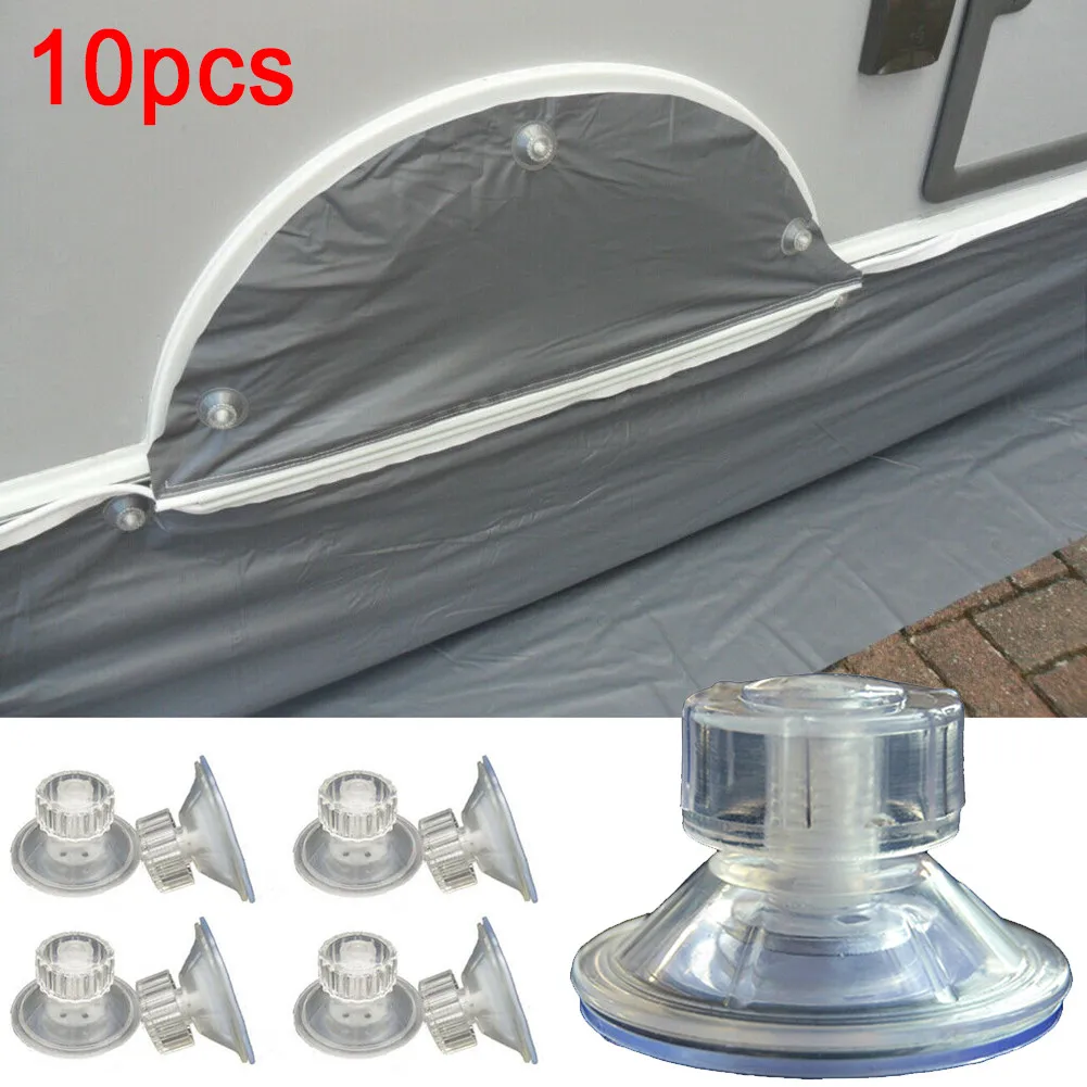 10pcs High Grip Awning Sucker Fixing Pads Caravan RV Storage Rack Mid Pole Multipurpose Suitable For Hanging Decorations Crafts