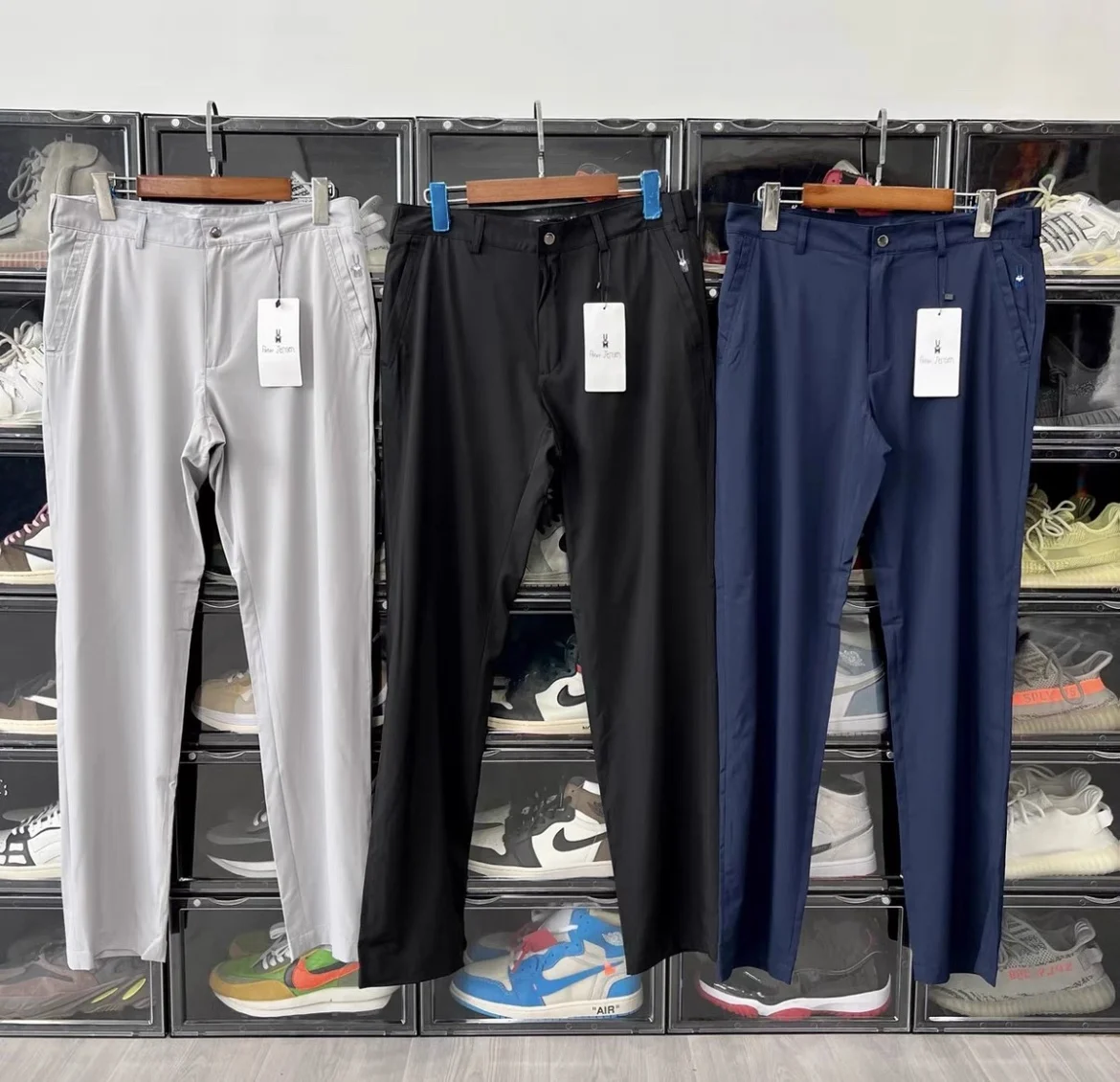 

Golf men's pants Super lightweight elastic quick dry waterproof business casual skin pants outdoor pants