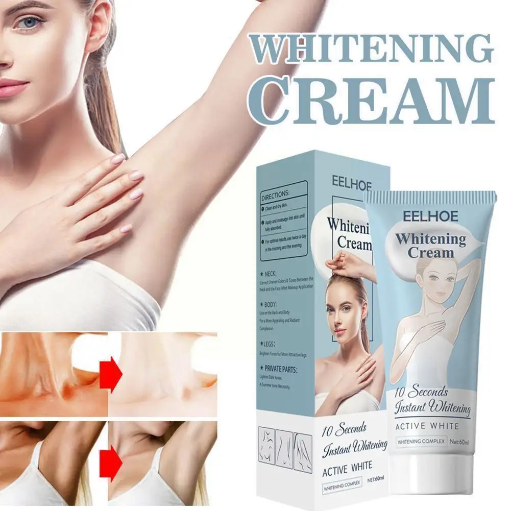 

65g Underarm Armpit Whitening Cream Brighten Skin Moisturize Body Cream Legs Private Whitening Concealer Parts Knees R1O0